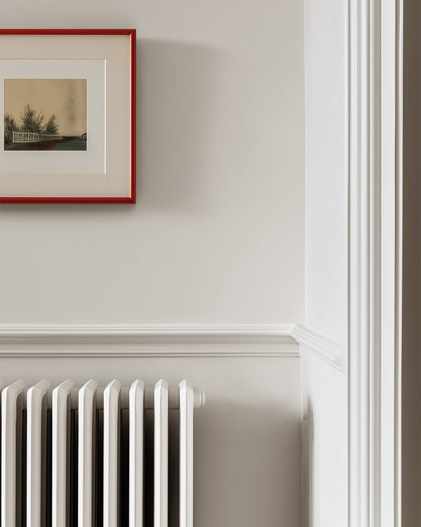 Radiator painted in Lick White 07