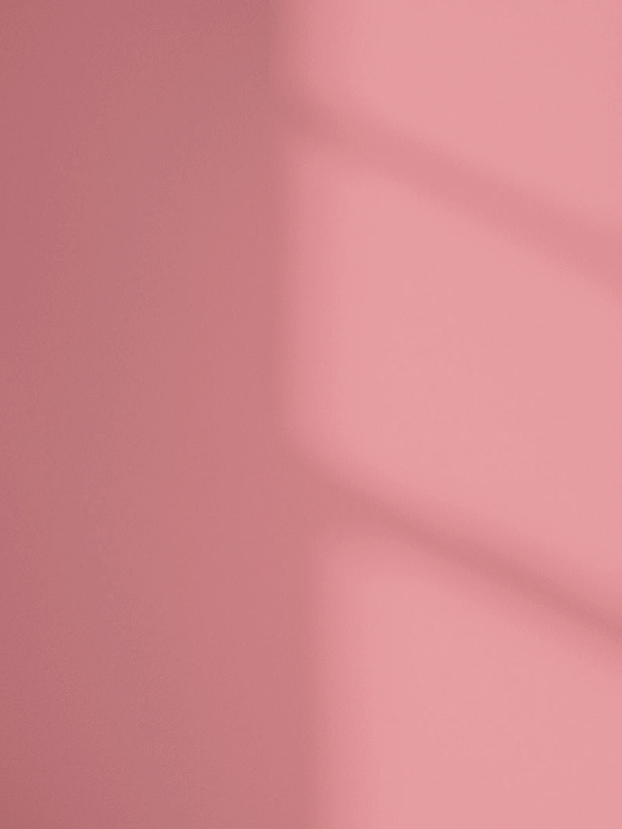 Lick Pink 12 paint shade on the wall with shadow