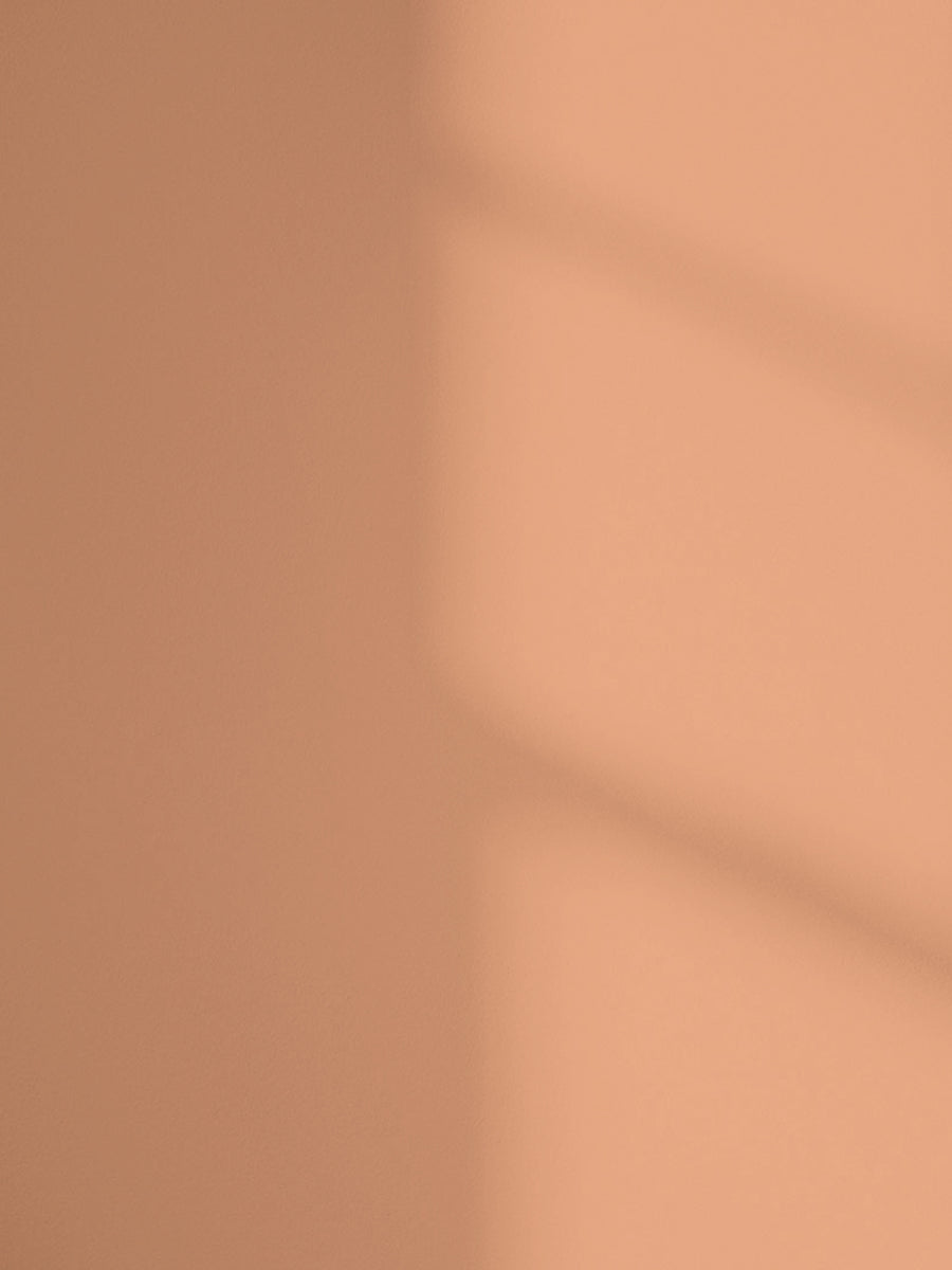 Lick Orange 05 paint shade on the wall with shadow