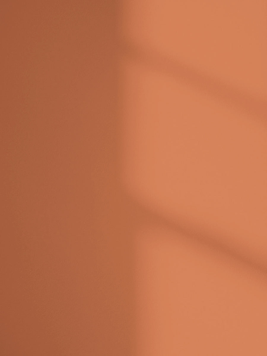 Lick Orange 04 paint shade on the wall with shadow