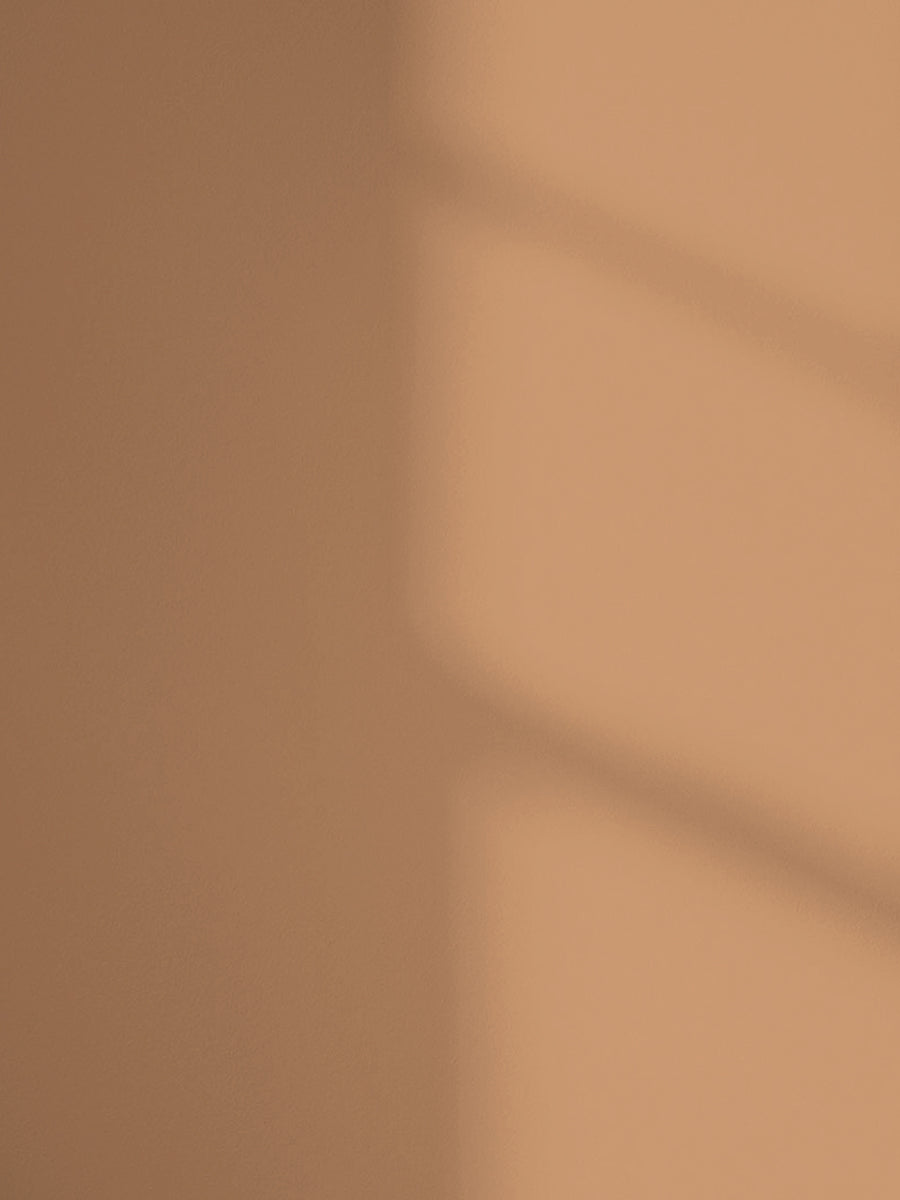 Lick Orange 03 paint shade on the wall with shadow