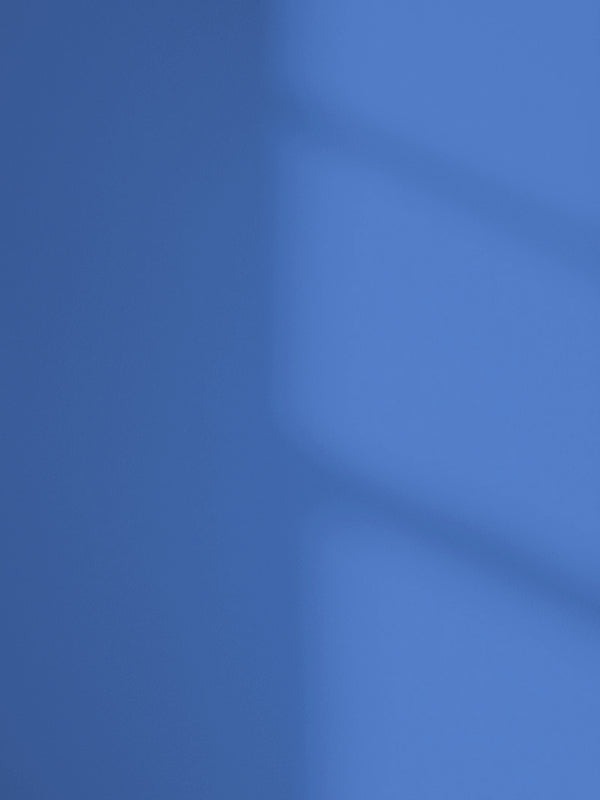 Lick Blue 19 paint shade on the wall with shadow