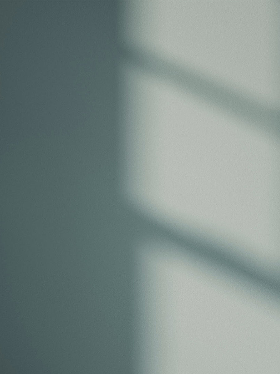 Teal 01 paint shade on the wall with shadow