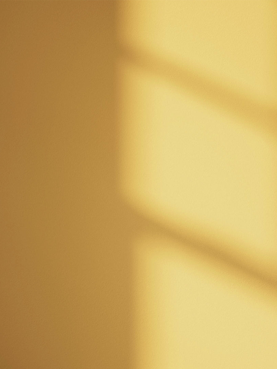 Yellow 03 paint shade on the wall with shadow