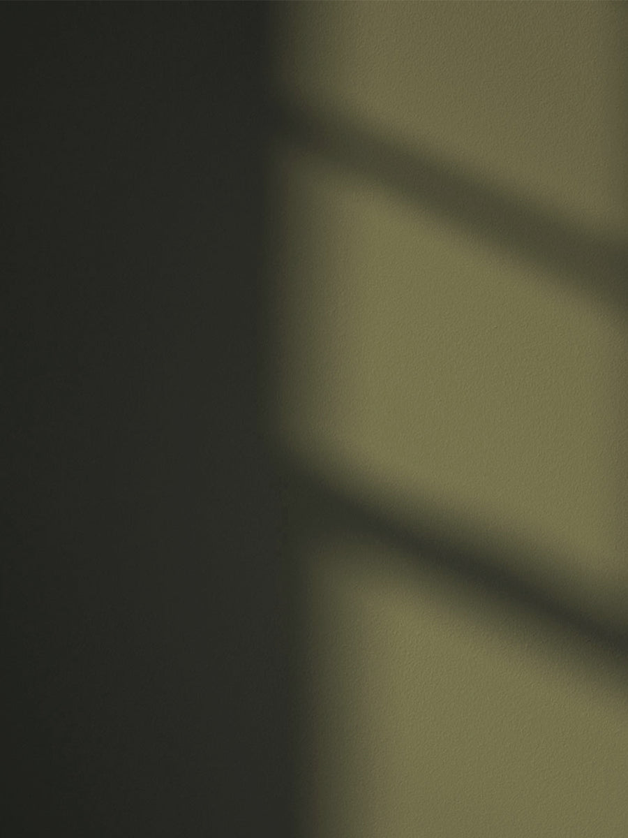 Green 05 paint shade on the wall with shadow