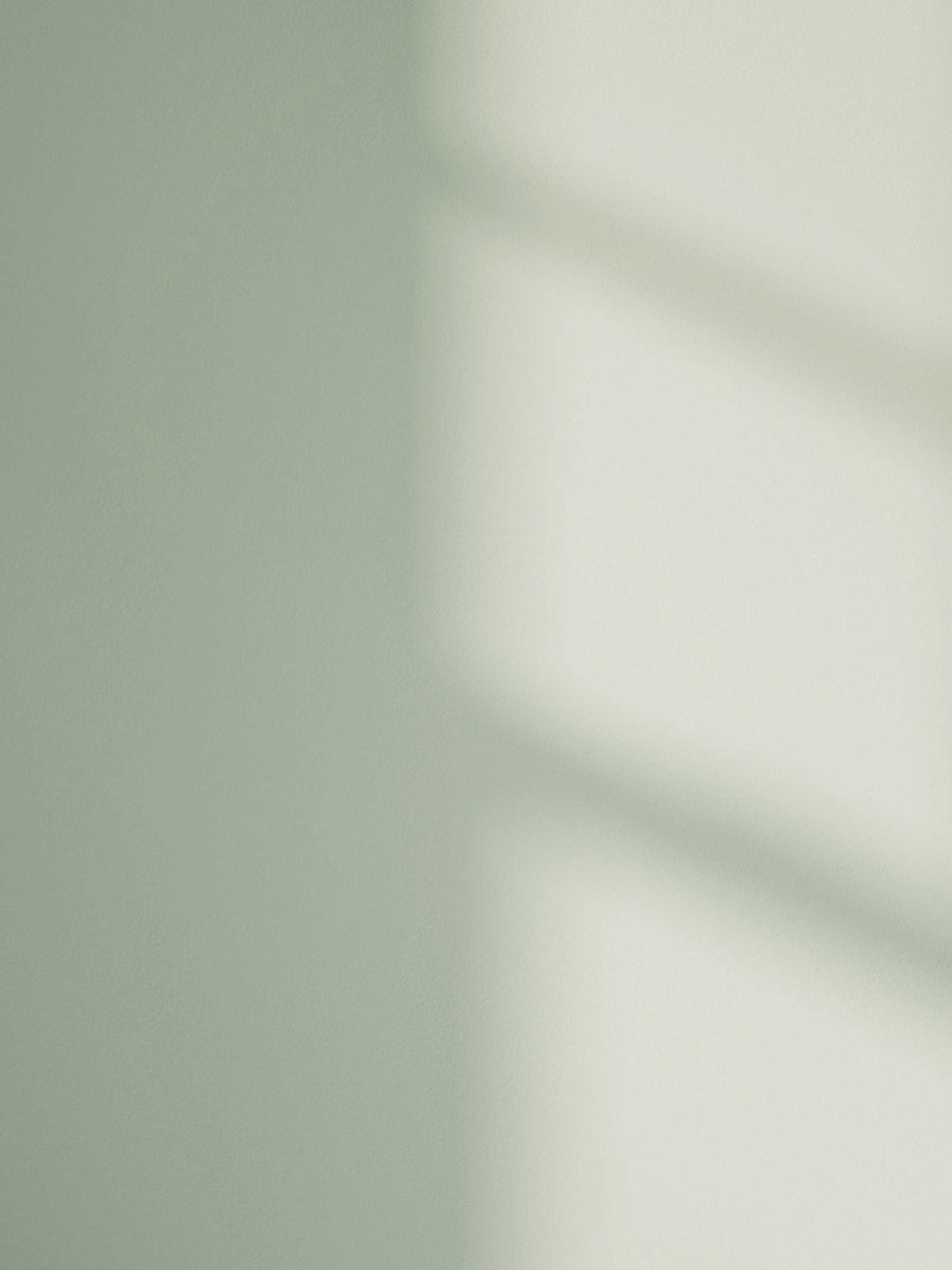 Green 09 paint shade on the wall with shadow