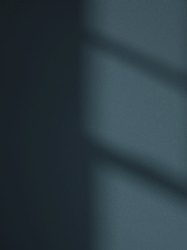 Blue 07 paint shade on the wall with shadow