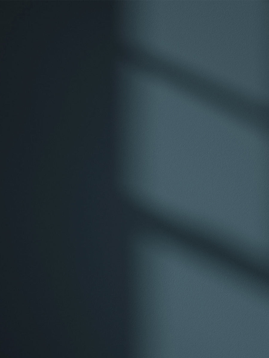 Blue 07 paint shade on the wall with shadow