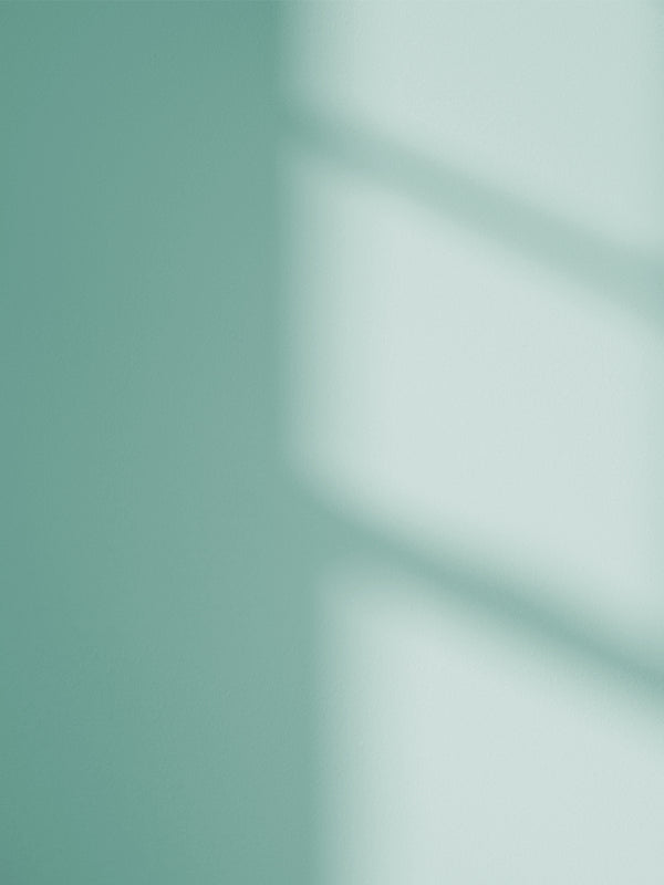 Blue 09 paint shade on the wall with shadow