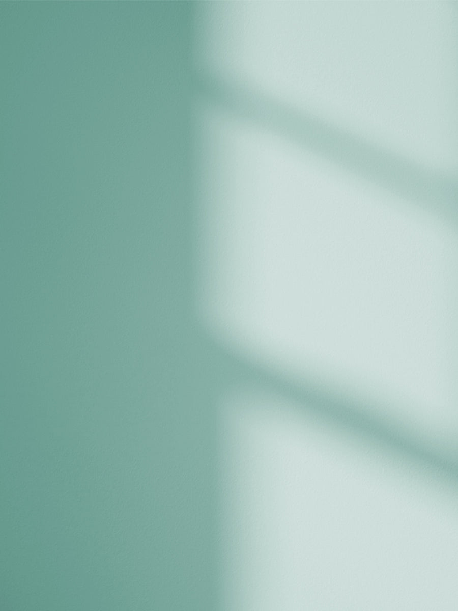 Blue 09 paint shade on the wall with shadow