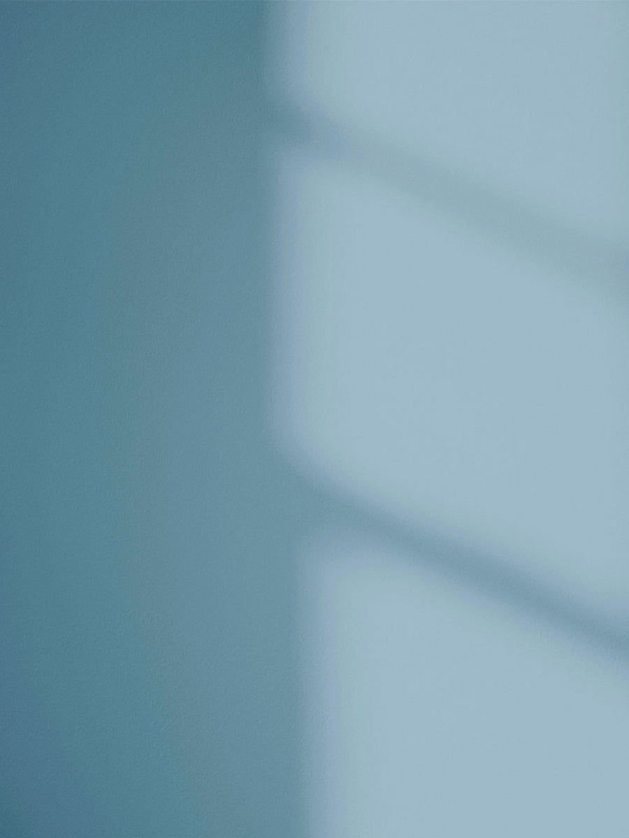Blue 04 paint shade on the wall with shadow