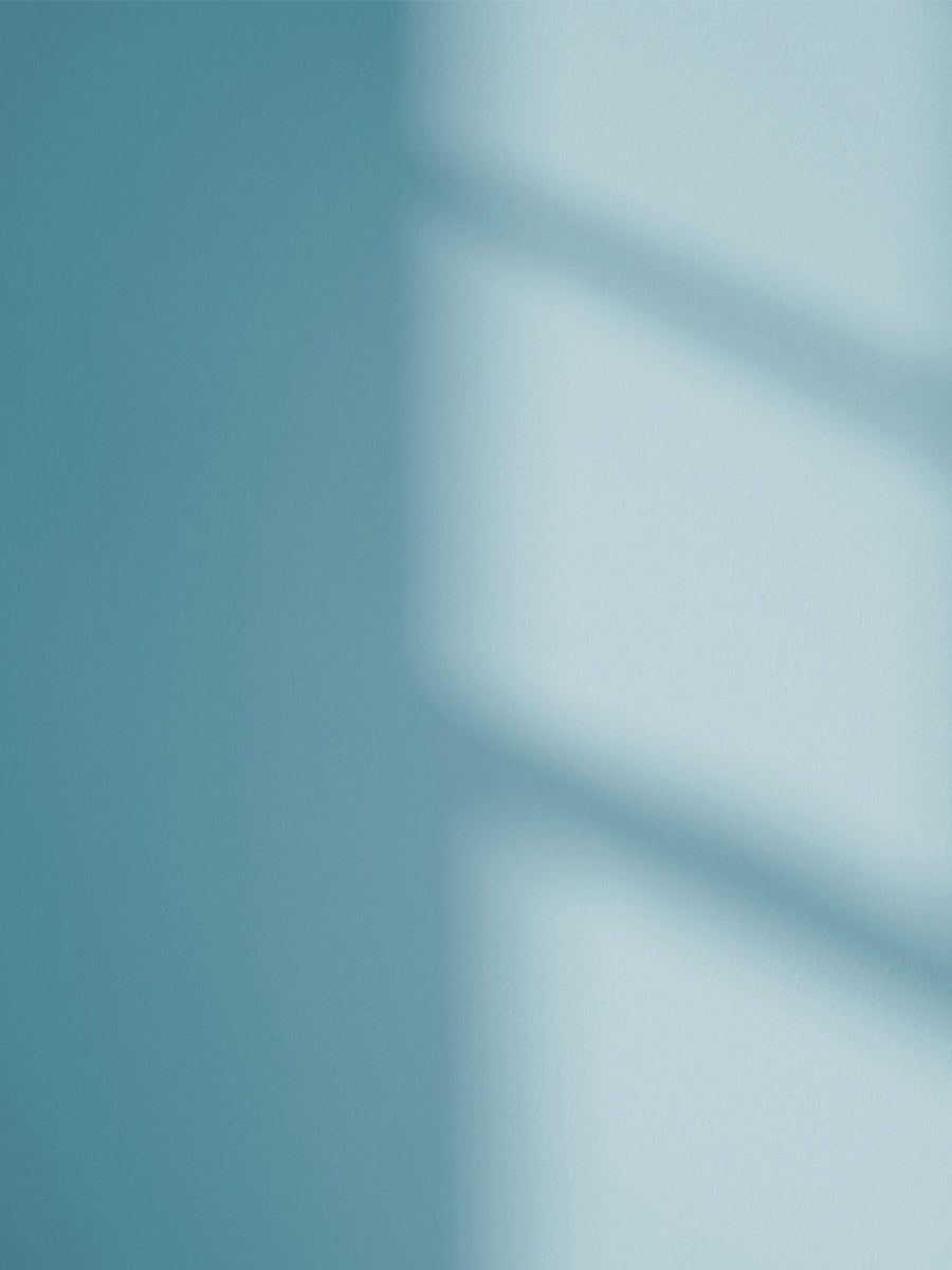 Blue 08 paint shade on the wall with shadow