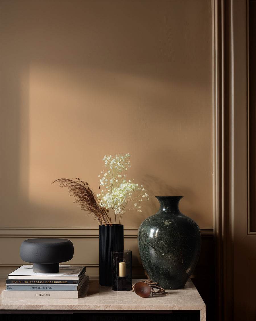 Hallway painted in Lick Brown 02