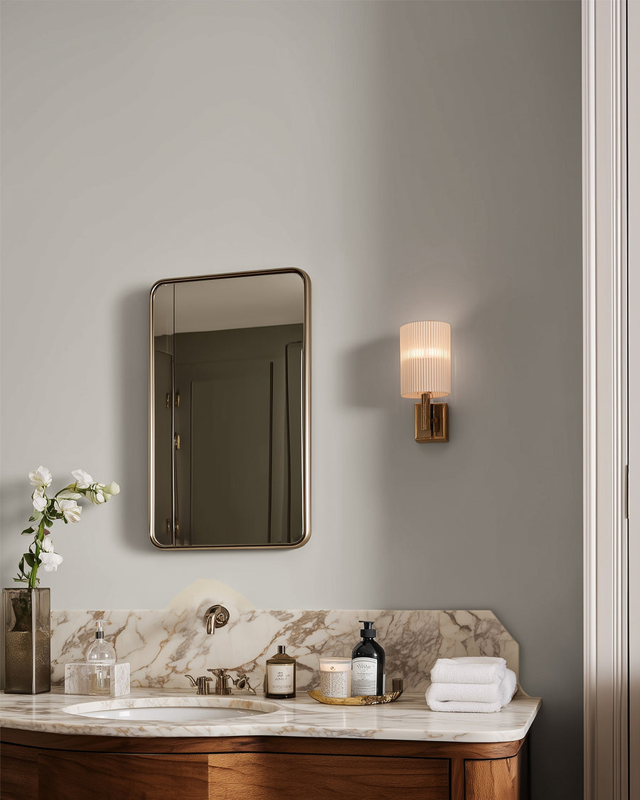 Bathroom painted in Lick Grey 03