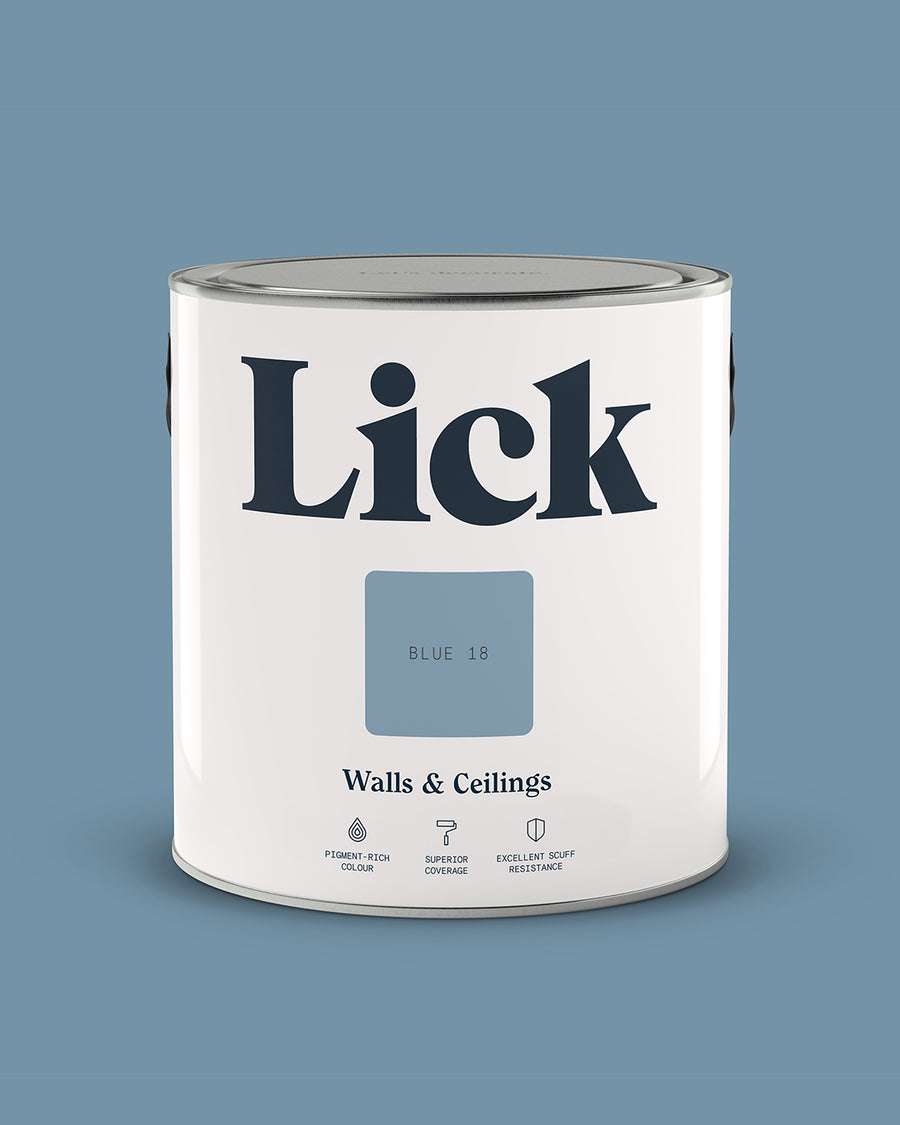 Lick Paint tin 2.5l in Blue 18