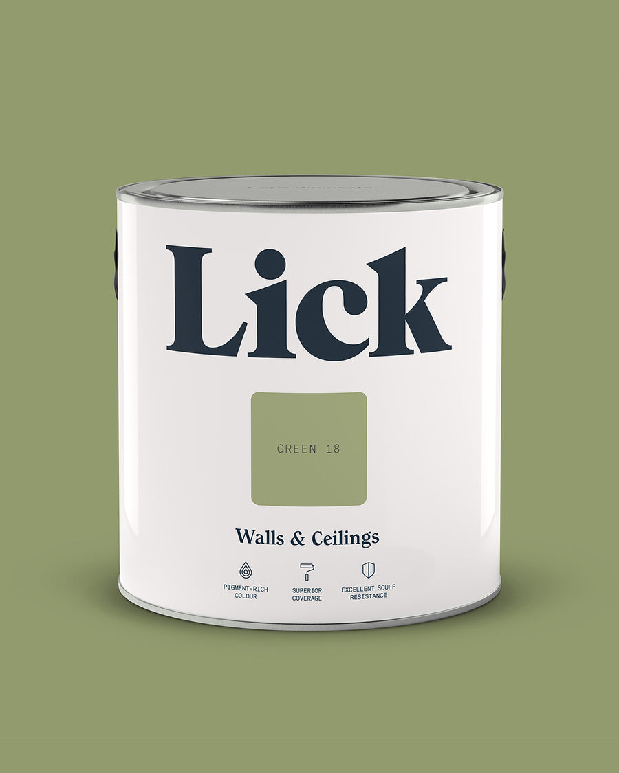 Lick Paint tin 2.5l in Green 18
