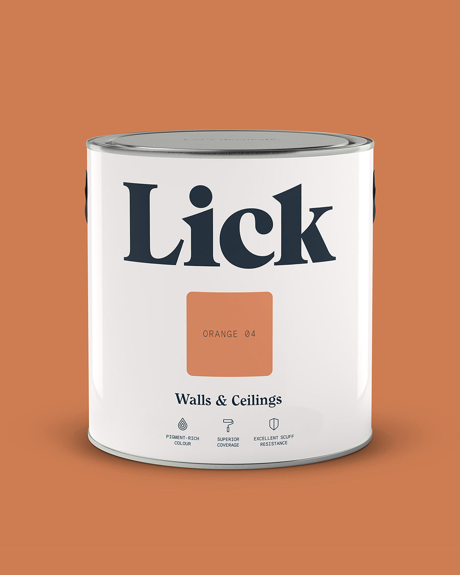 Lick Paint tin 2.5l in Orange 04
