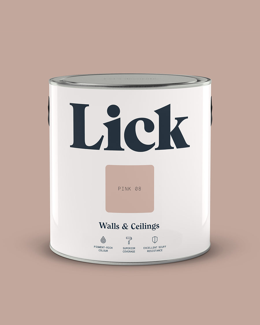 Lick Paint tin 2.5l in Pink 08