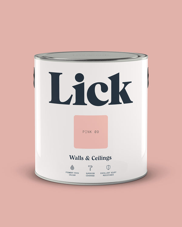 Lick Paint tin 2.5l in Pink 09