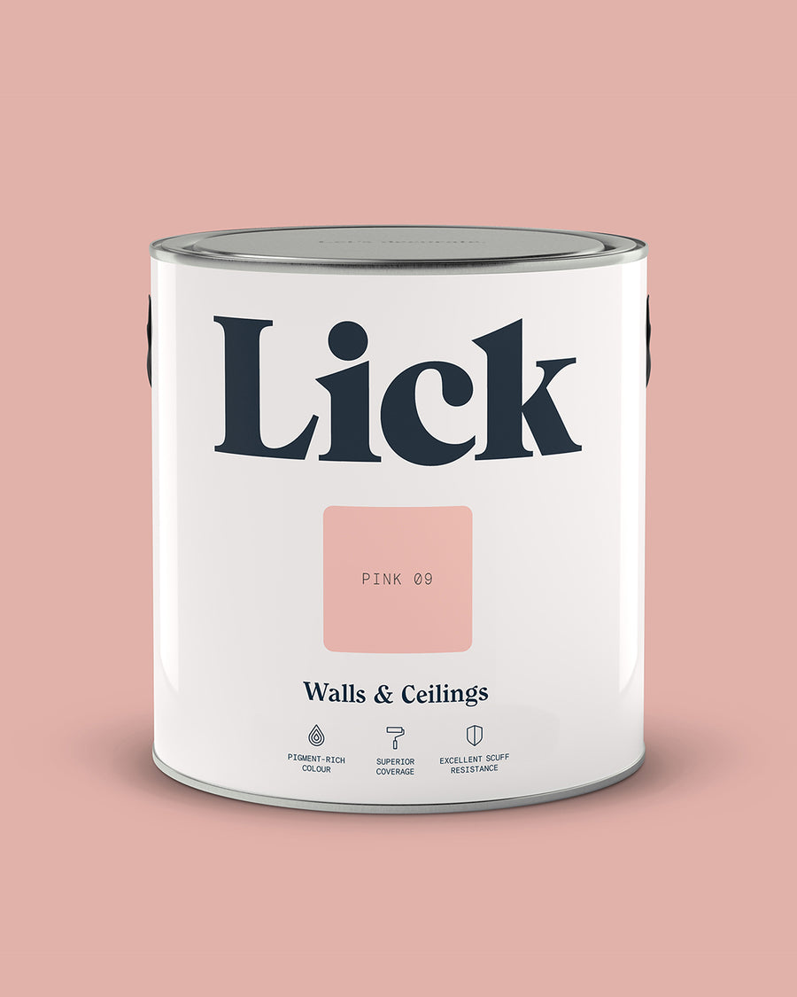 Lick Paint tin 2.5l in Pink 09