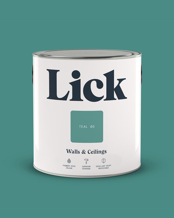 Lick Paint tin 2.5l in Teal 06