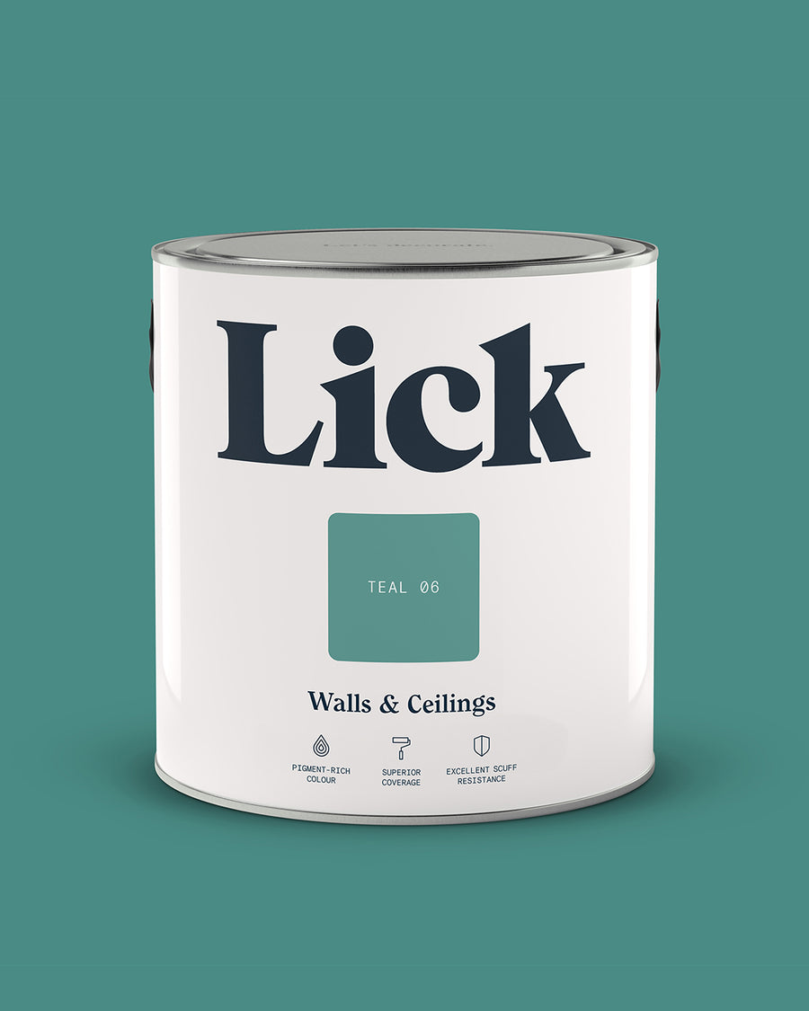Lick Paint tin 2.5l in Teal 06
