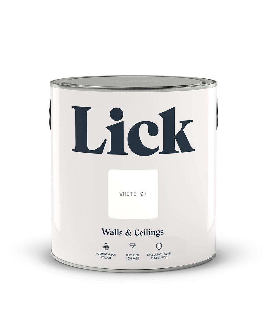 Lick Paint tin 2.5l in White 07