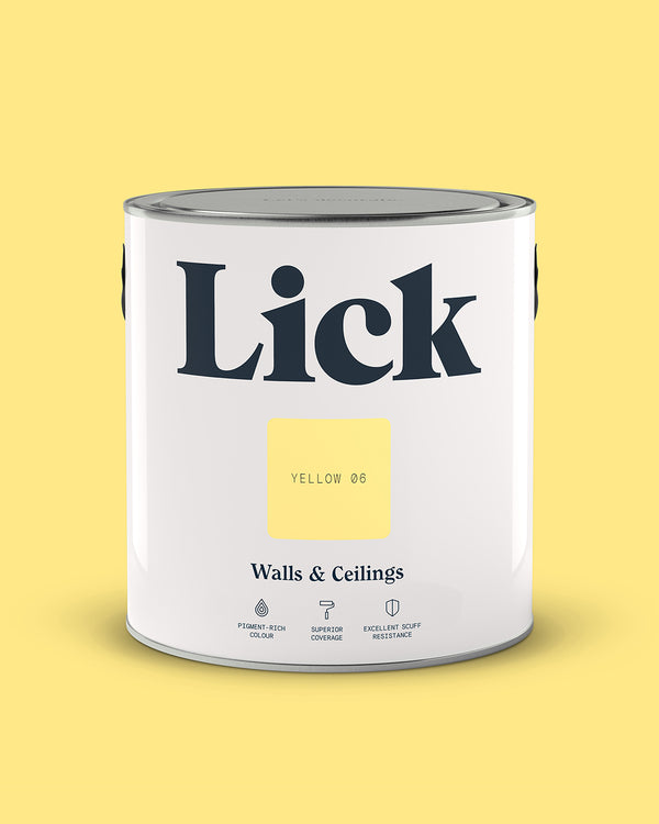 Lick Paint tin 2.5l in Yellow 06