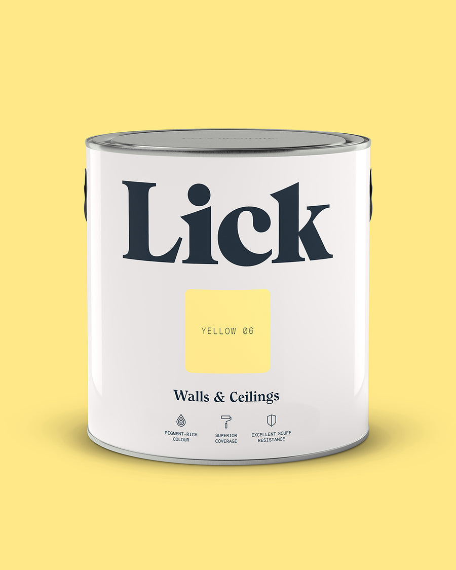 Lick Paint tin 2.5l in Yellow 06