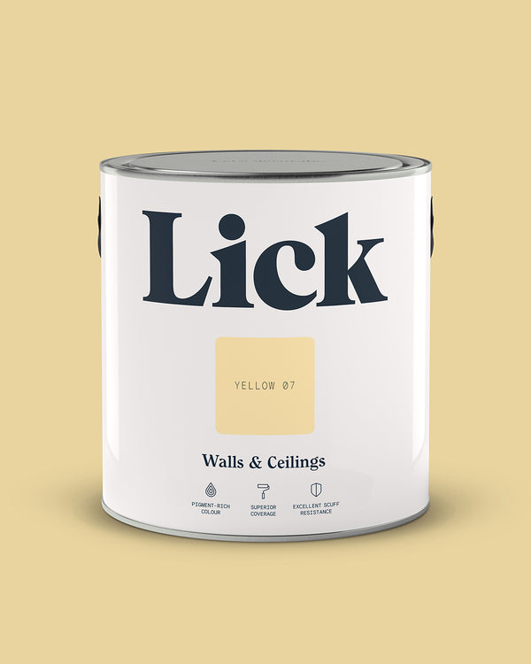 Lick Paint tin 2.5l in Yellow 07