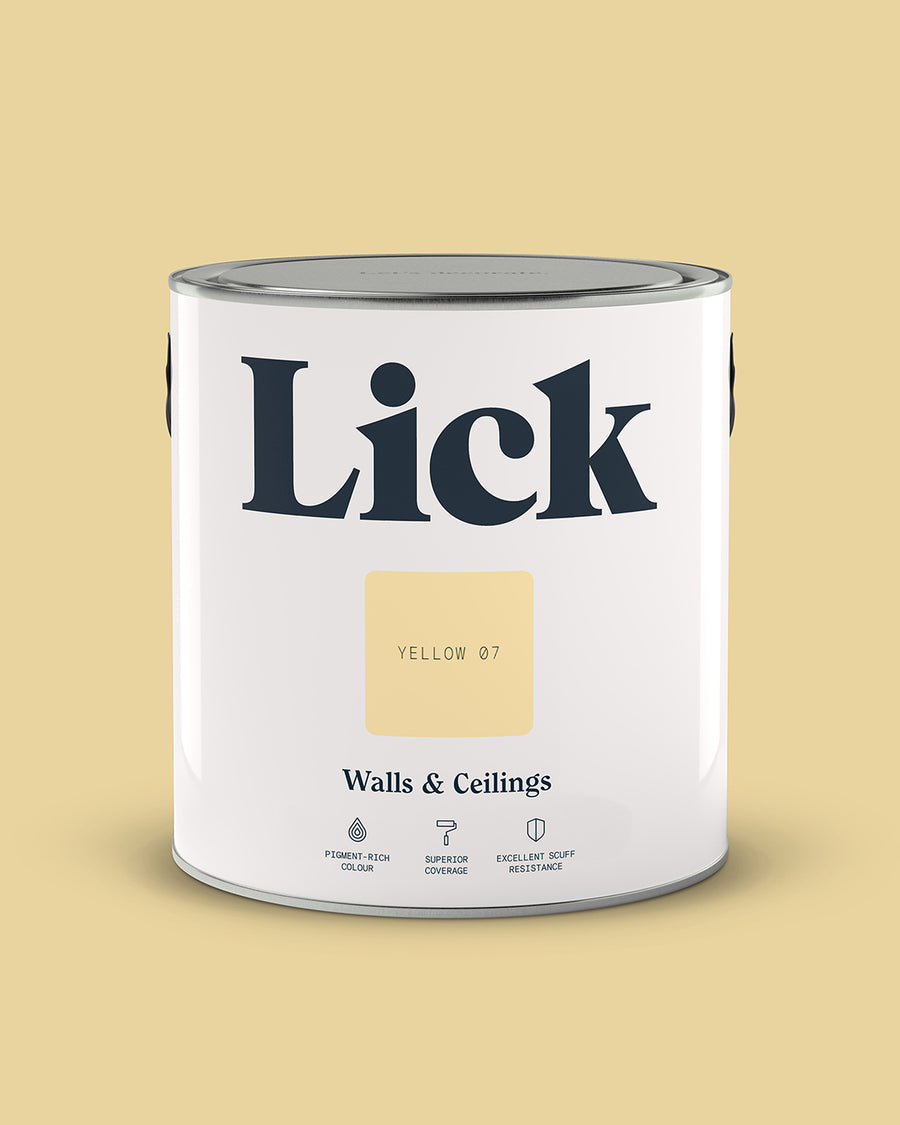 Lick Paint tin 2.5l in Yellow 07