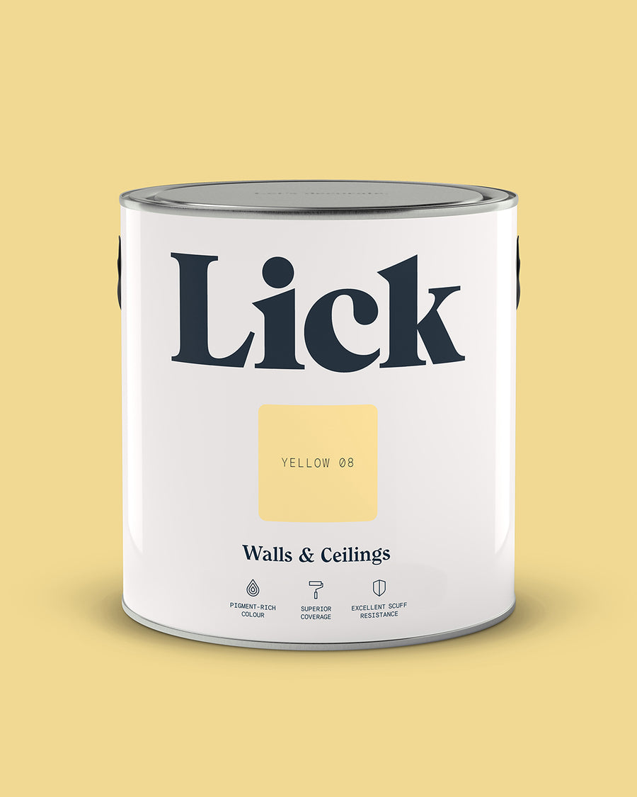 Lick Paint tin 2.5l in Yellow 08