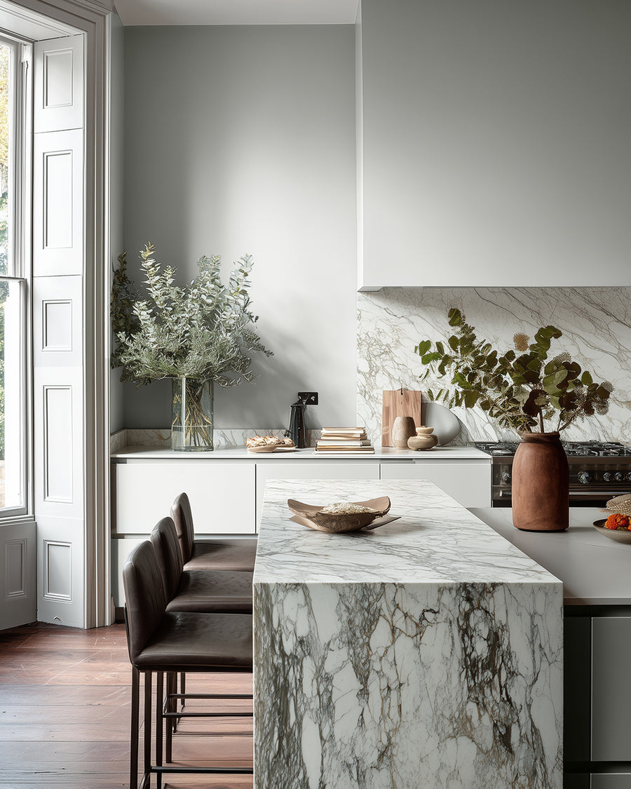 Kitchen painted in Lick Grey 01