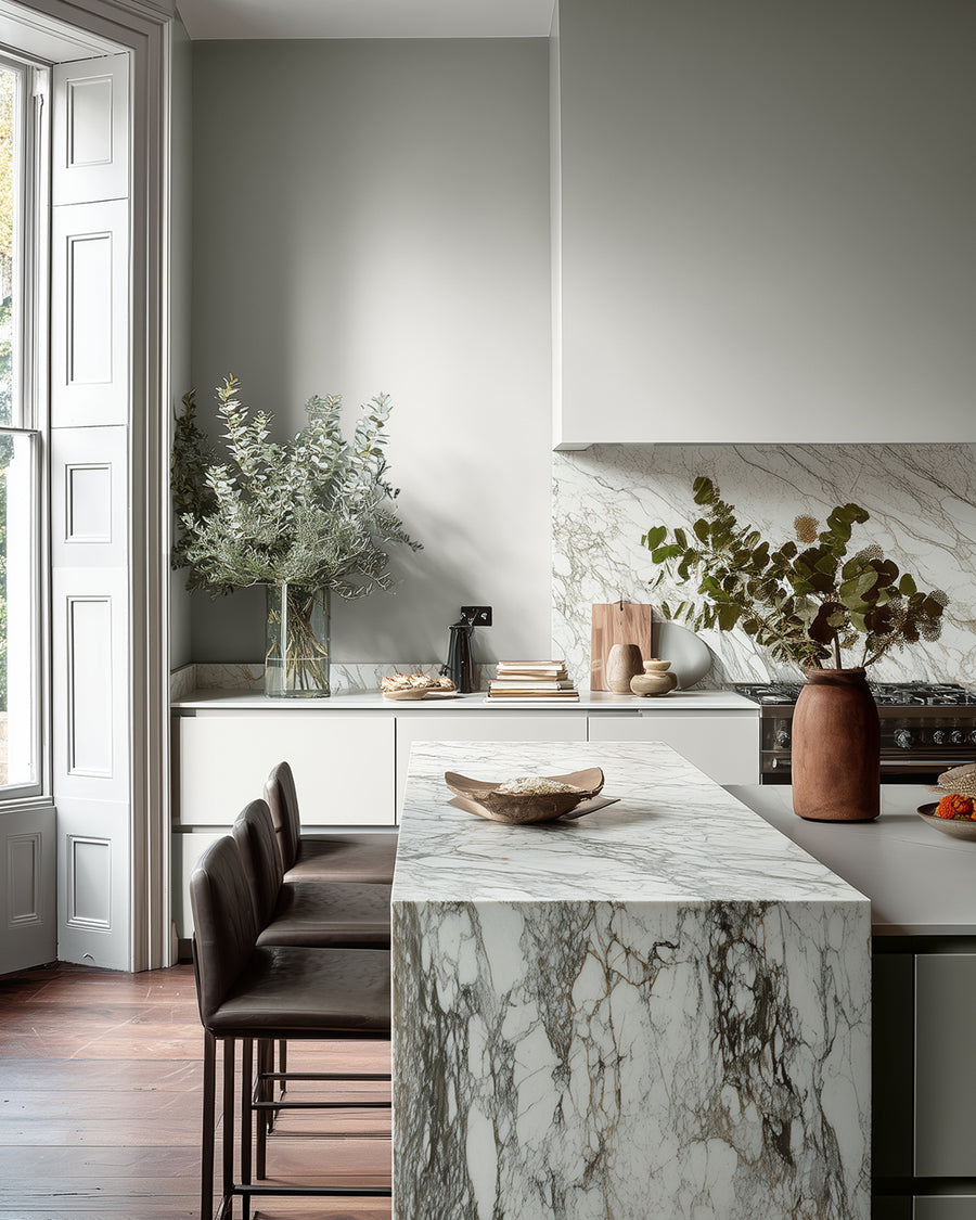 Kitchen painted in Lick Grey 04