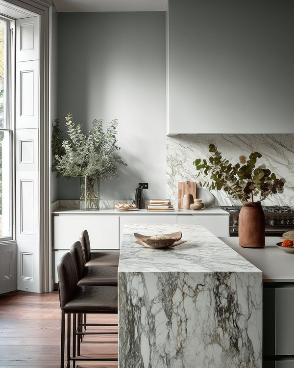 Kitchen painted in Lick Grey 18