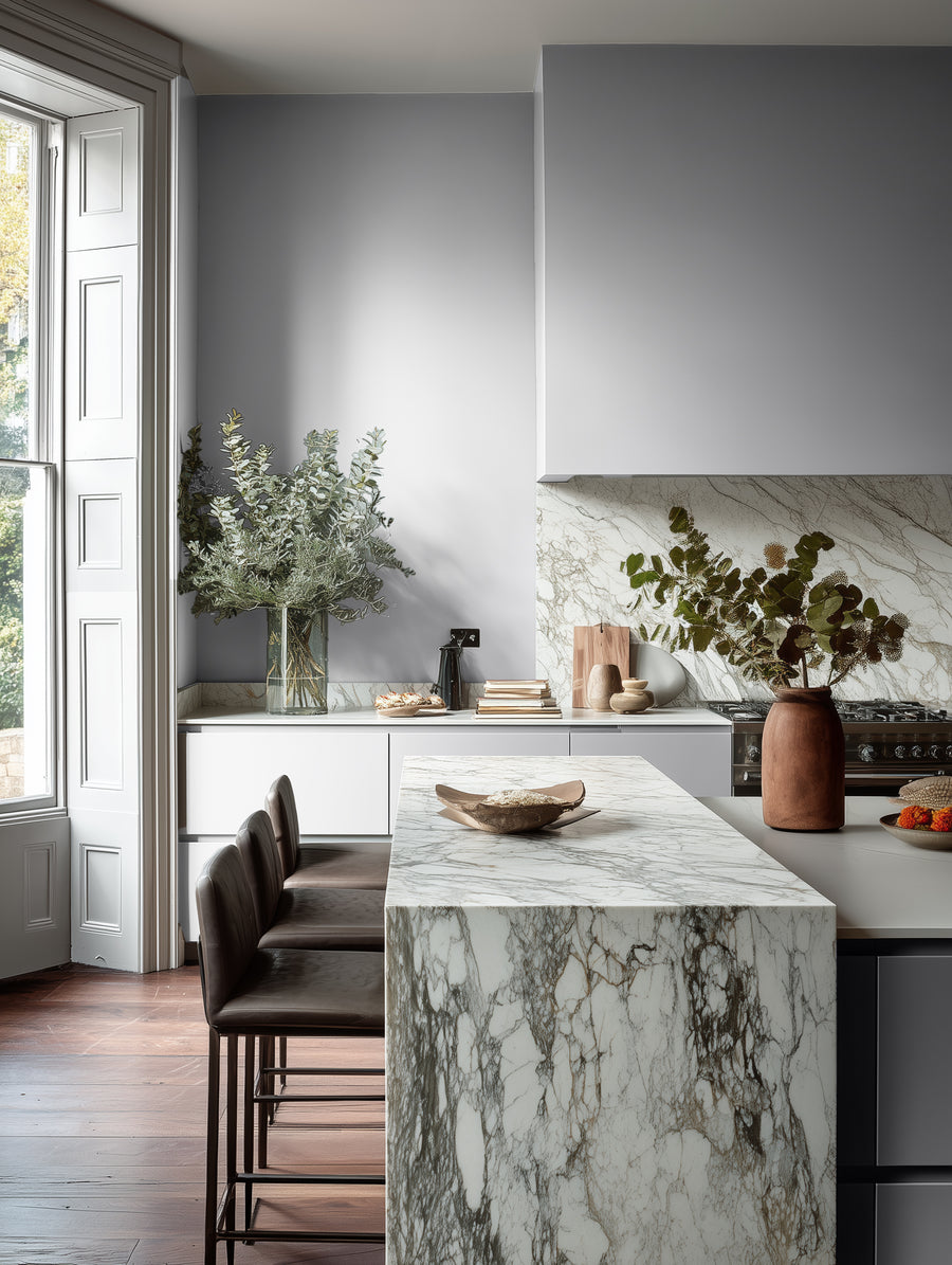 Kitchen painted in Lick Grey 14