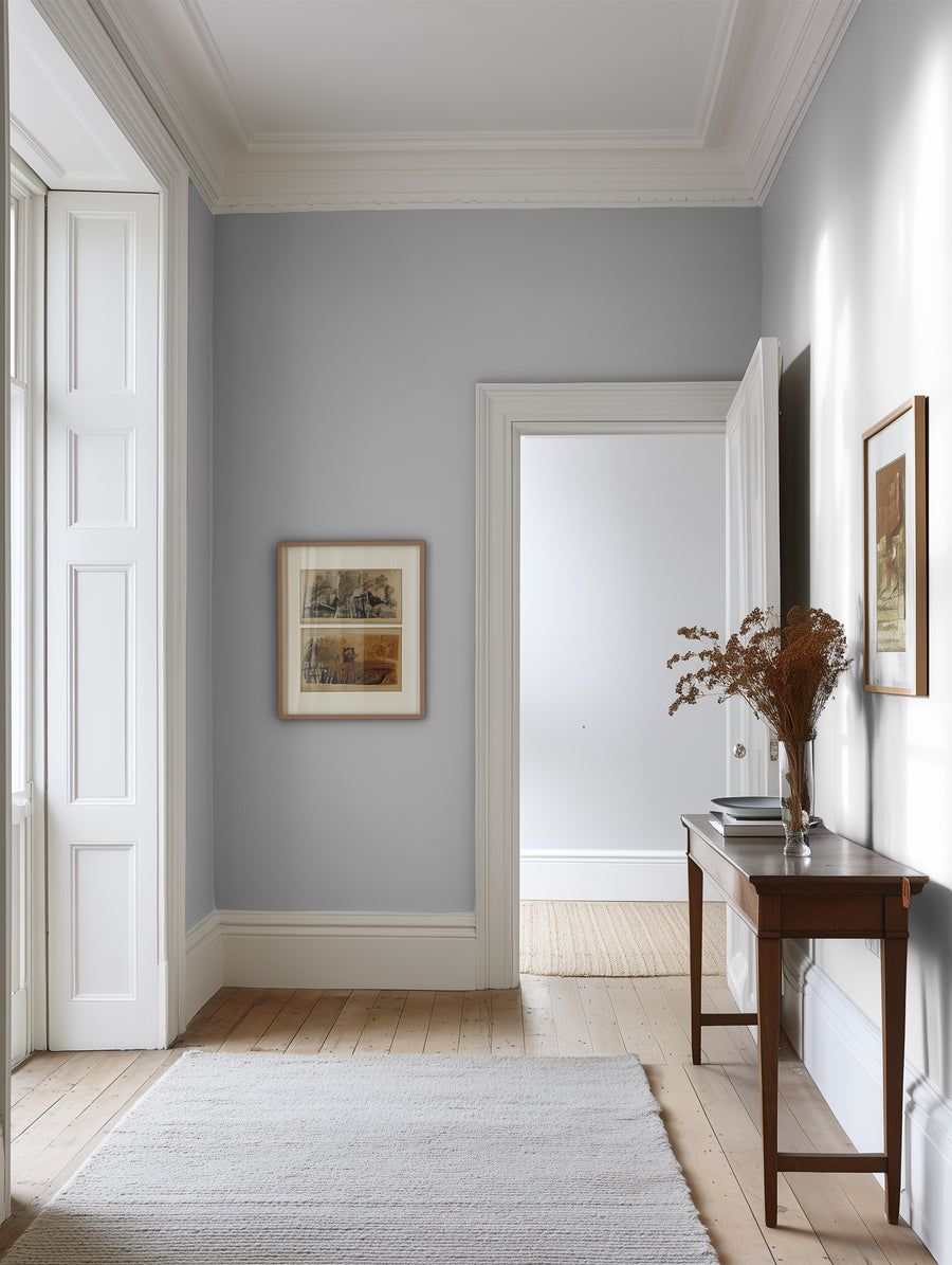 Hallway painted in Lick Grey 14