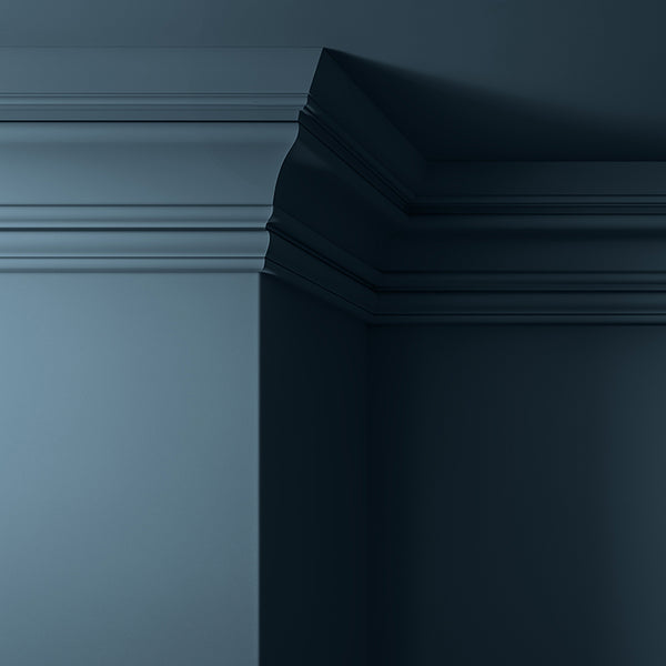 Walls, ceilings and coving painted in Lick Blue 06