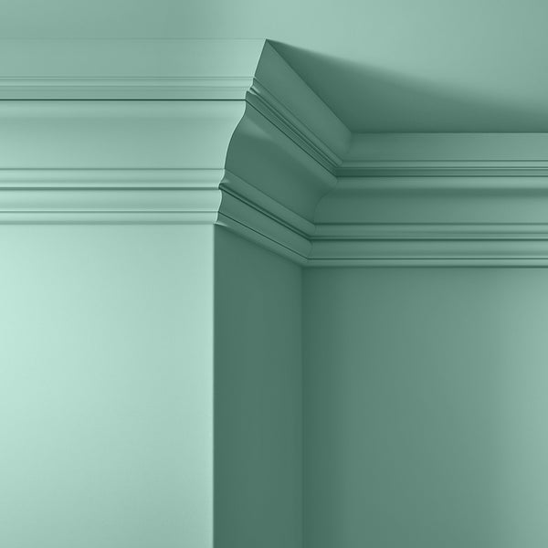 Walls, ceilings and coving painted in Lick Blue 09