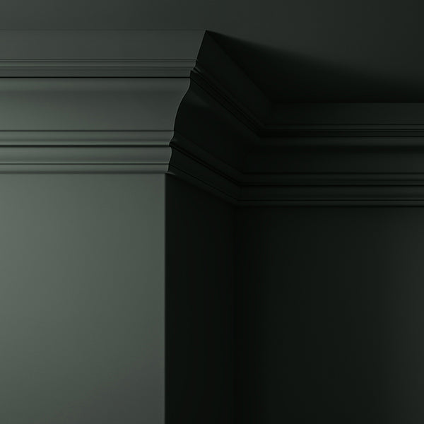 Walls, ceilings and coving painted in Lick Green 06