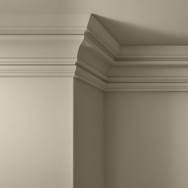 Walls, ceilings and coving painted in Lick Greige 01