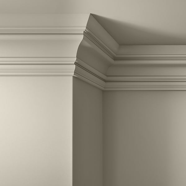 Walls, ceilings and coving painted in Lick Greige 02