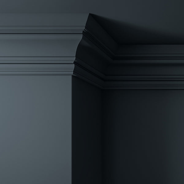 Walls, ceilings and coving painted in Lick Grey 08