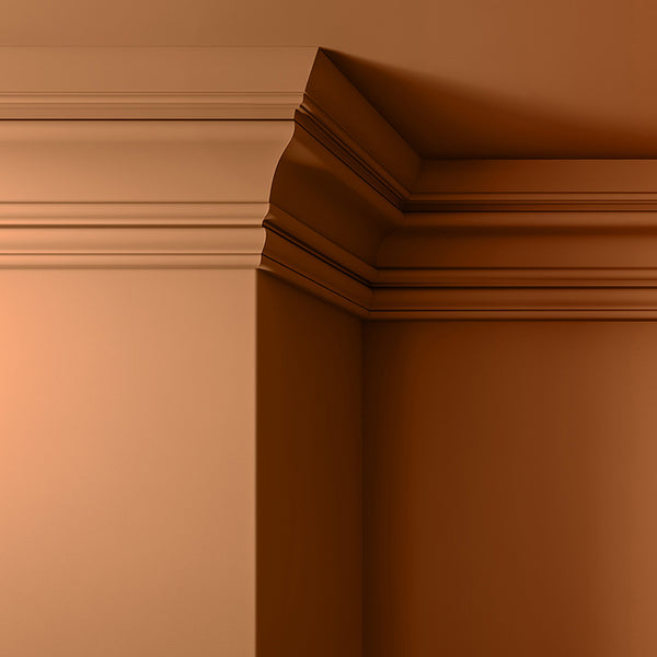 Walls, ceilings and coving painted in Lick Orange 02