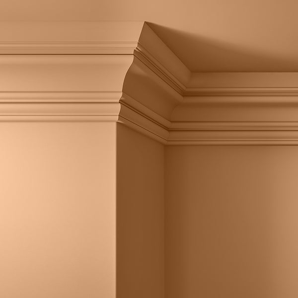 Walls, ceilings and coving painted in Lick Orange 03