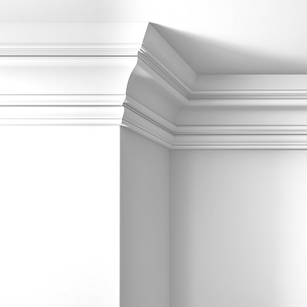 Walls, ceilings and coving painted in Lick Pure Brilliant White