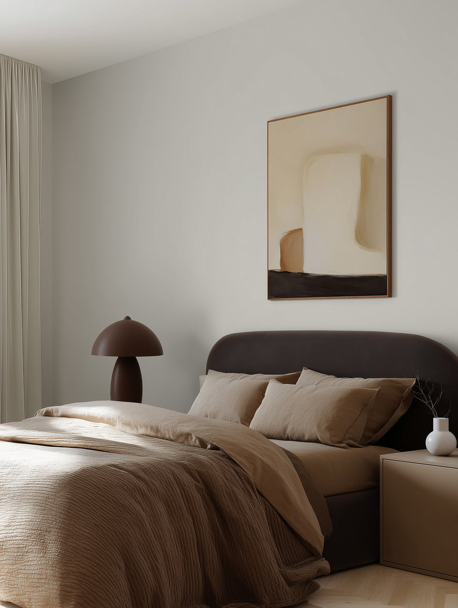 Bedroom painted in Lick Grey 02