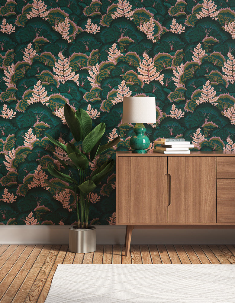 Lick Electric Poppies 02 wallpaper in hallway