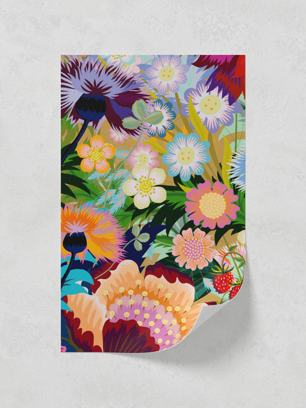 Lick paste the wall sample in Bloomastic 01 wallpaper print