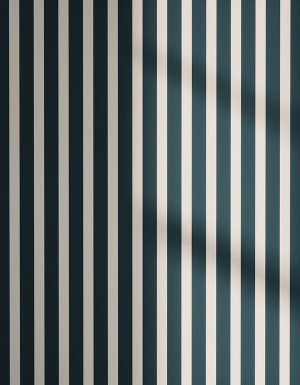 Stripes 02 wallpaper on the wall with shadow